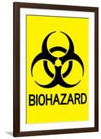 Biohazard Warning-null-Framed Art Print