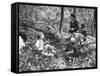 Biologist/Author Rachel Carson Holding Camera with Children and Dog in Woods Near Her Home-Alfred Eisenstaedt-Framed Stretched Canvas