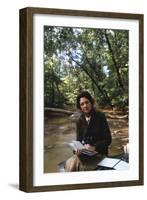 Biologist-Author Rachel Carson Reading in the Woods Near Her Home, 1962-Alfred Eisenstaedt-Framed Photographic Print