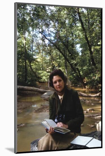 Biologist-Author Rachel Carson Reading in the Woods Near Her Home, 1962-Alfred Eisenstaedt-Mounted Photographic Print
