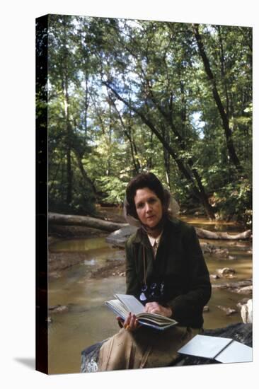 Biologist-Author Rachel Carson Reading in the Woods Near Her Home, 1962-Alfred Eisenstaedt-Stretched Canvas