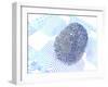 Biometric Fingerprint Scan, Artwork-PASIEKA-Framed Photographic Print