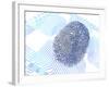 Biometric Fingerprint Scan, Artwork-PASIEKA-Framed Photographic Print