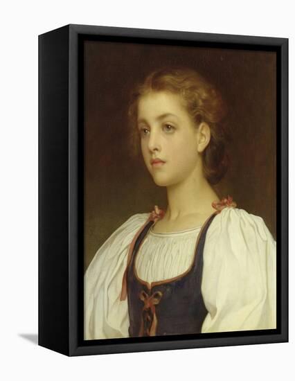 Biondina-Frederick Leighton-Framed Stretched Canvas