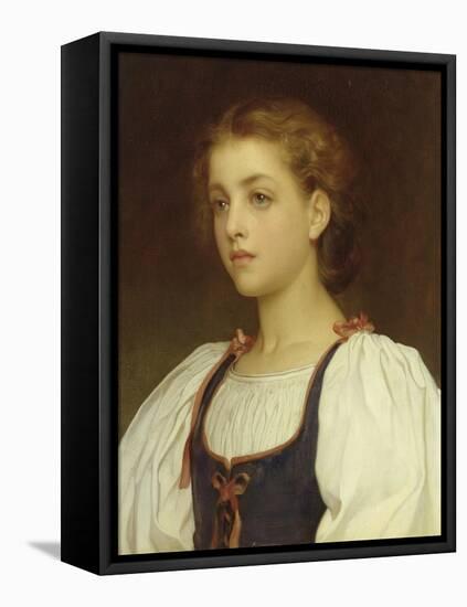 Biondina-Frederick Leighton-Framed Stretched Canvas