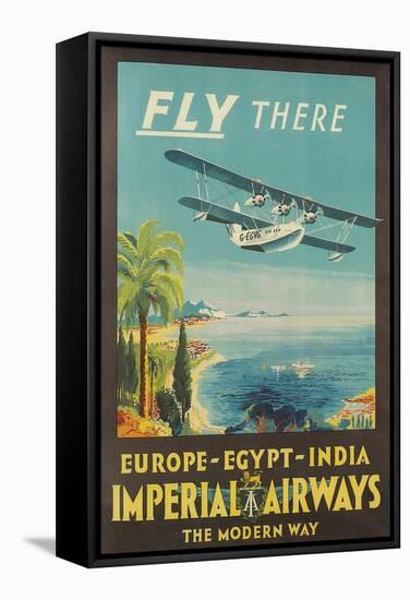 Biplane Clipper, Imperial Airways-null-Framed Stretched Canvas