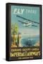 Biplane Clipper, Imperial Airways-null-Framed Stretched Canvas