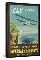 Biplane Clipper, Imperial Airways-null-Framed Stretched Canvas