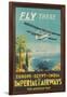 Biplane Clipper, Imperial Airways-null-Framed Art Print