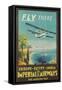 Biplane Clipper, Imperial Airways-null-Framed Stretched Canvas