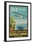 Biplane Clipper, Imperial Airways-null-Framed Art Print