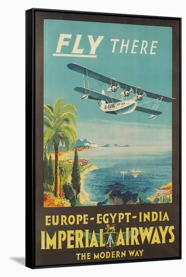 Biplane Clipper, Imperial Airways-null-Framed Stretched Canvas