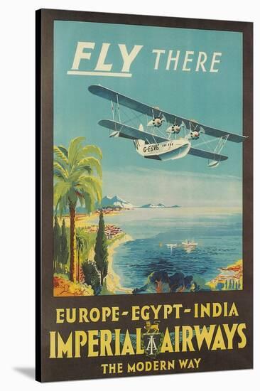 Biplane Clipper, Imperial Airways-null-Stretched Canvas