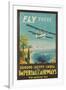 Biplane Clipper, Imperial Airways-null-Framed Art Print