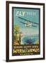 Biplane Clipper, Imperial Airways-null-Framed Art Print