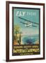 Biplane Clipper, Imperial Airways-null-Framed Art Print