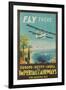 Biplane Clipper, Imperial Airways-null-Framed Art Print