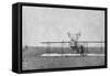 Biplane Crashed in a Field, World War I, France, 1915-null-Framed Stretched Canvas