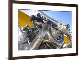 Biplane engine detail, Madras, Oregon.-William Sutton-Framed Photographic Print