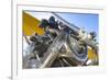 Biplane engine detail, Madras, Oregon.-William Sutton-Framed Photographic Print