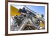 Biplane engine detail, Madras, Oregon.-William Sutton-Framed Photographic Print