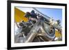 Biplane engine detail, Madras, Oregon.-William Sutton-Framed Photographic Print