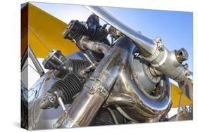 Biplane engine detail, Madras, Oregon.-William Sutton-Stretched Canvas