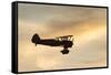 Biplane fly-by at Madras Airshow, Oregon.-William Sutton-Framed Stretched Canvas