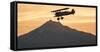 Biplane fly-by at Madras Airshow, Oregon.-William Sutton-Framed Stretched Canvas