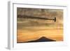 Biplane fly-by at Madras Airshow, Oregon.-William Sutton-Framed Photographic Print