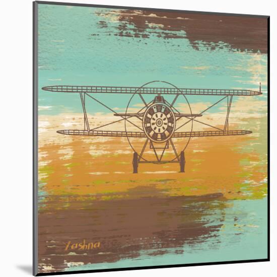 Biplane I-Yashna-Mounted Art Print