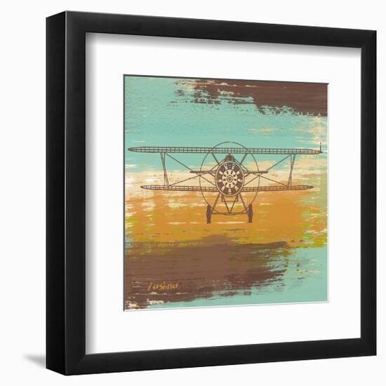 Biplane I-Yashna-Framed Art Print