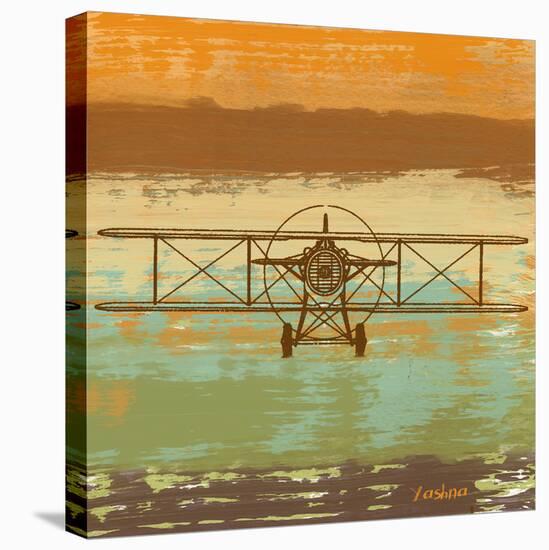 Biplane II-Yashna-Stretched Canvas