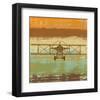 Biplane II-Yashna-Framed Art Print