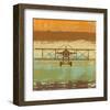 Biplane II-Yashna-Framed Art Print