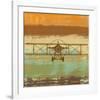 Biplane II-Yashna-Framed Art Print