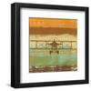 Biplane II-Yashna-Framed Art Print