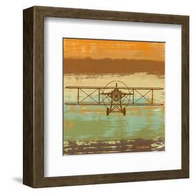 Biplane II-Yashna-Framed Art Print