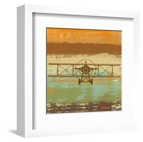 Biplane II-Yashna-Framed Art Print