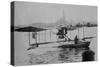 Biplane Land in the Canals of Venice; Captain Ginocchio's Airplane-null-Stretched Canvas