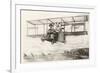 Biplane over Cliff House, San Francisco, California-null-Framed Art Print