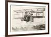 Biplane over Cliff House, San Francisco, California-null-Framed Art Print