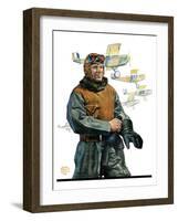 "Biplane Pilot,"October 9, 1926-Edgar Franklin Wittmack-Framed Giclee Print