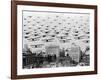 Biplanes over Portland, Oregon-C.S. Woodruff-Framed Photographic Print