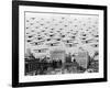Biplanes over Portland, Oregon-C.S. Woodruff-Framed Photographic Print