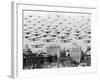 Biplanes over Portland, Oregon-C.S. Woodruff-Framed Photographic Print