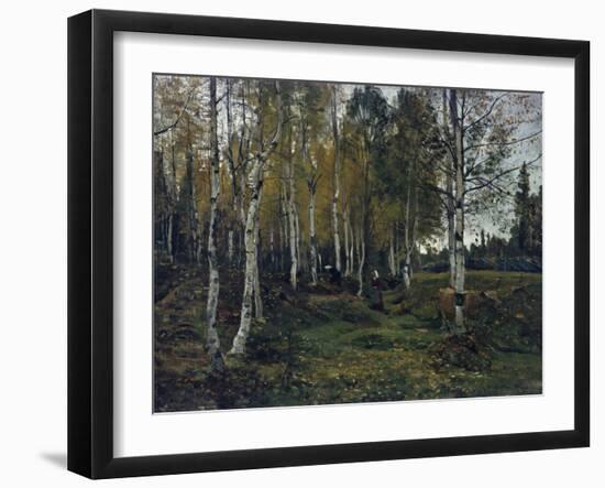 Birch forest in the autumn, 1880-Gerhard Peter Frantz Vilhelm Munthe-Framed Giclee Print