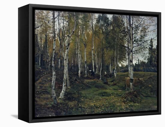 Birch forest in the autumn, 1880-Gerhard Peter Frantz Vilhelm Munthe-Framed Stretched Canvas