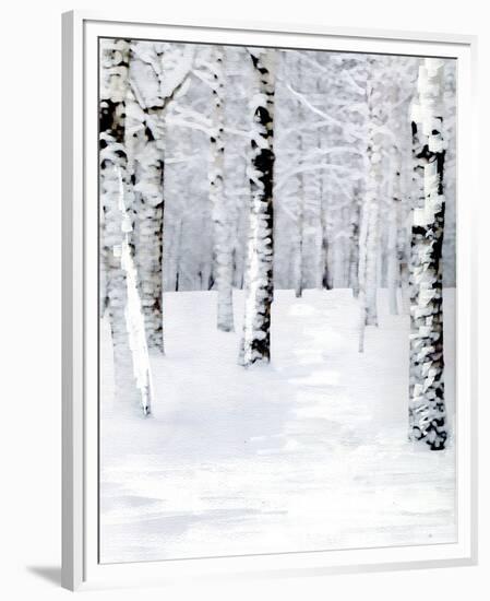 Birch Forest Path-Parker Greenfield-Framed Premium Giclee Print