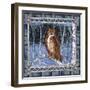 Birch Frame Plaid-Owl-Sher Sester-Framed Giclee Print